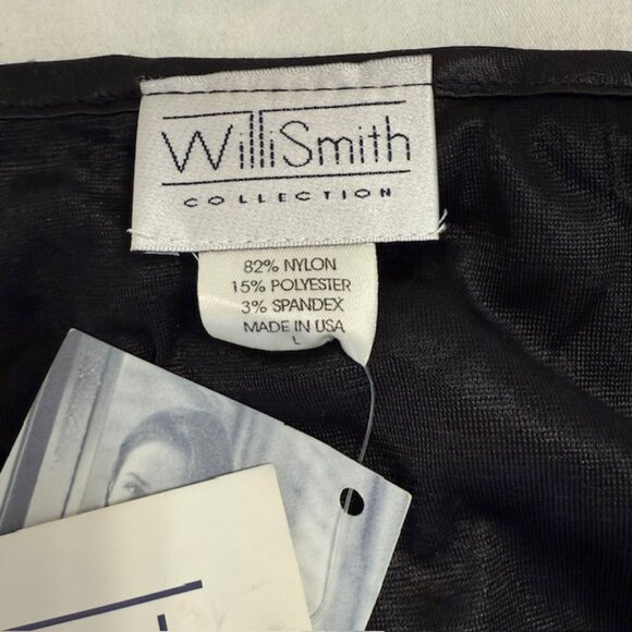 Willi Smith Y2K Babydoll Lace Top L Sleeveless Whimsigoth Fairy Grunge Black 90s - Picture 4 of 8